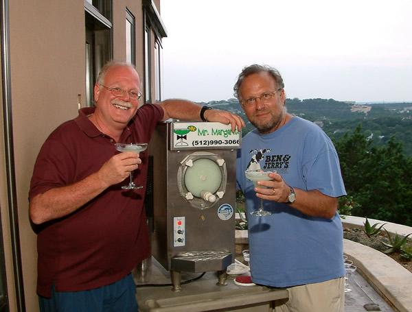 Ben and Jerry Enjoying Our Margaritas!